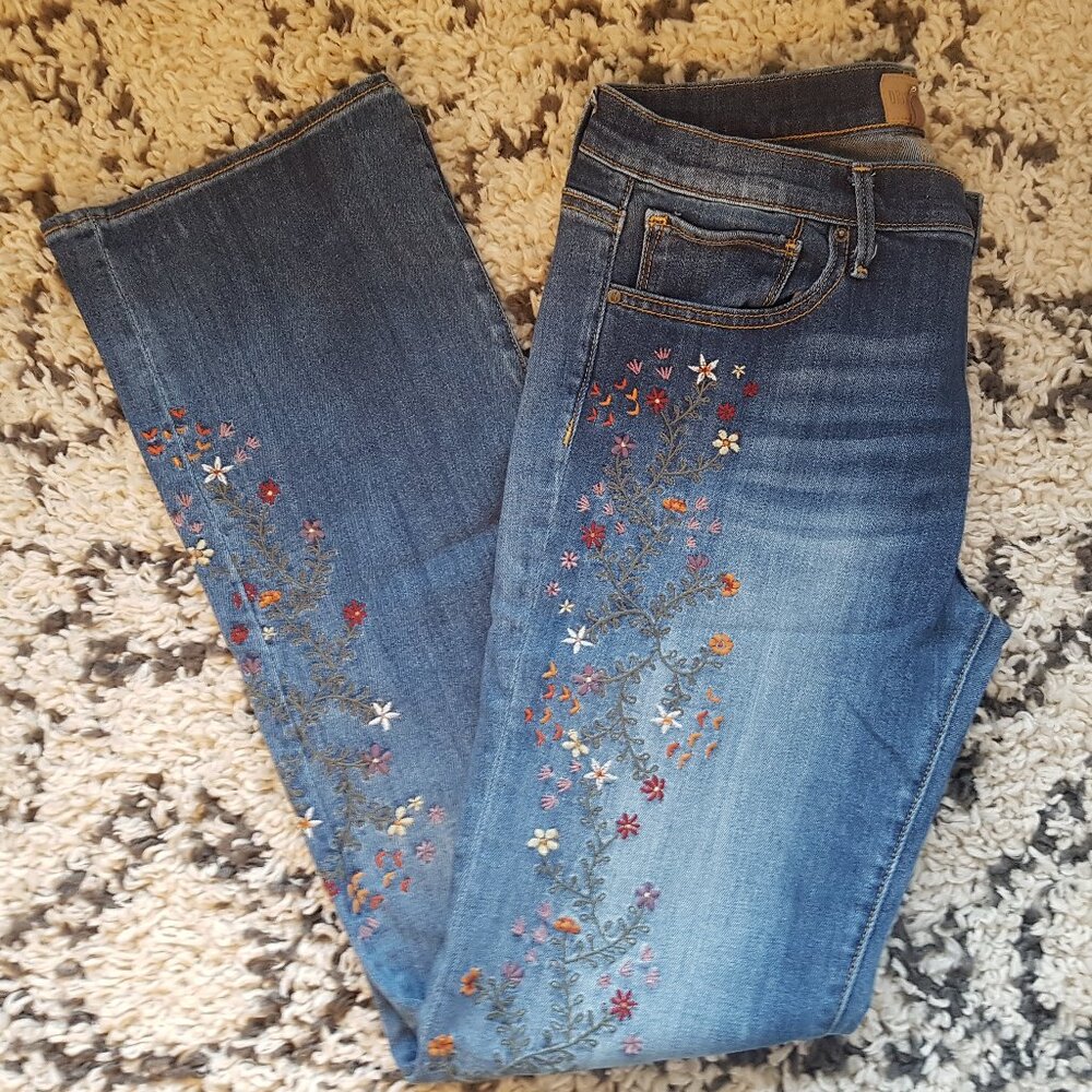 DRIFTWOOD KELLY STRAWBERRY BLOSSOM BABY BOOT  EMBROIDERED JEANS